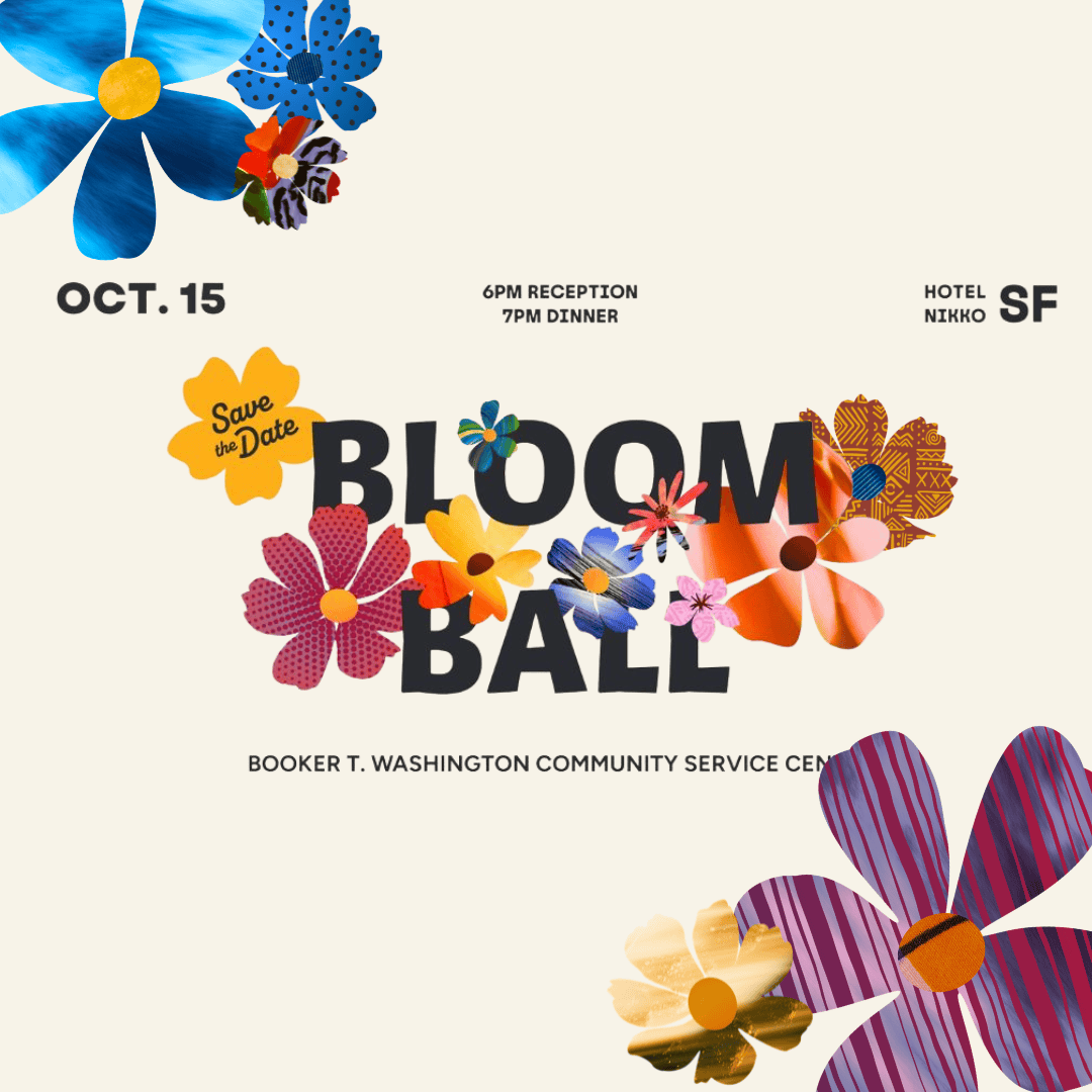 Booker T. Washington Bloom Ball event flyer