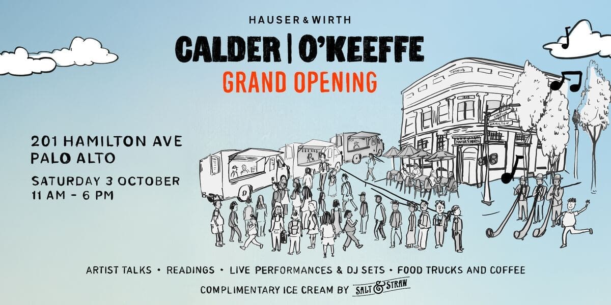 ‘Calder | O’Keeffe’ Grand Opening event flyer
