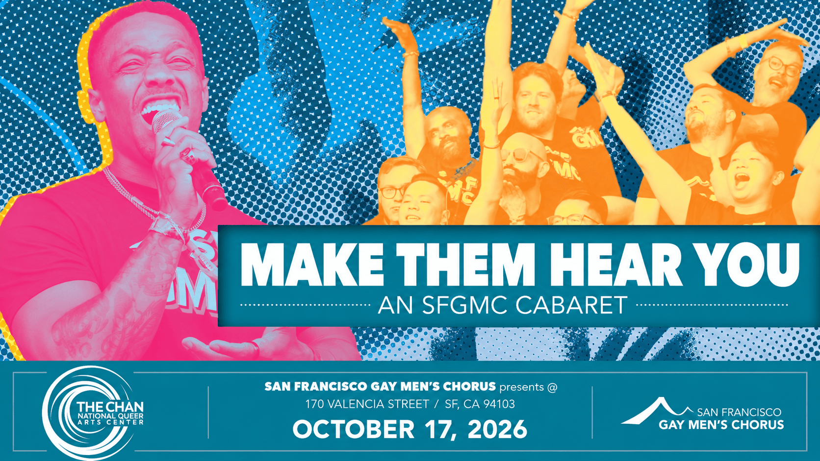 Make Them Hear You: An SFGMC Cabaret event flyer