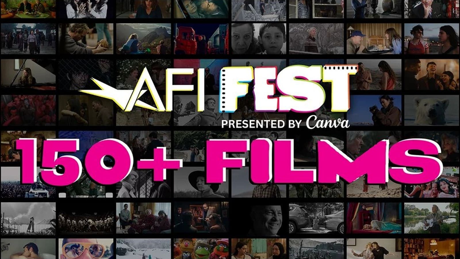 AFI FEST 2026 official lineup artwork featuring more than 150 films