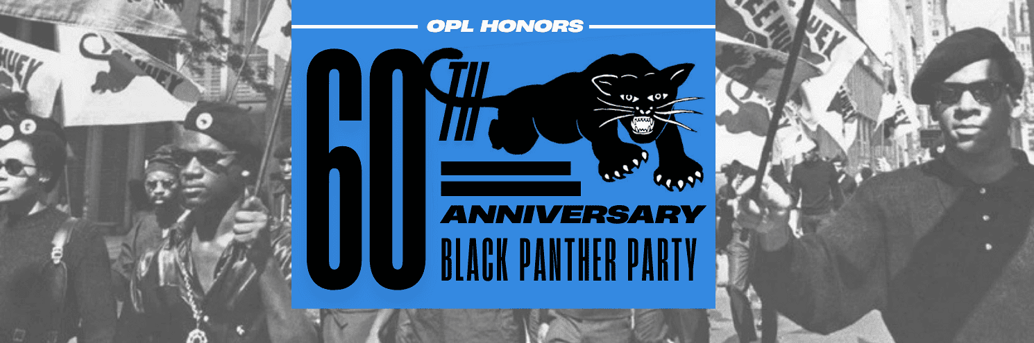 Complete Oakland Public Library artwork honoring Black Panther Party rank-and-file members for the 60th anniversary.