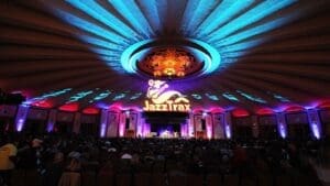 Audience inside the Avalon Ballroom during the Catalina Island JazzTrax Festival