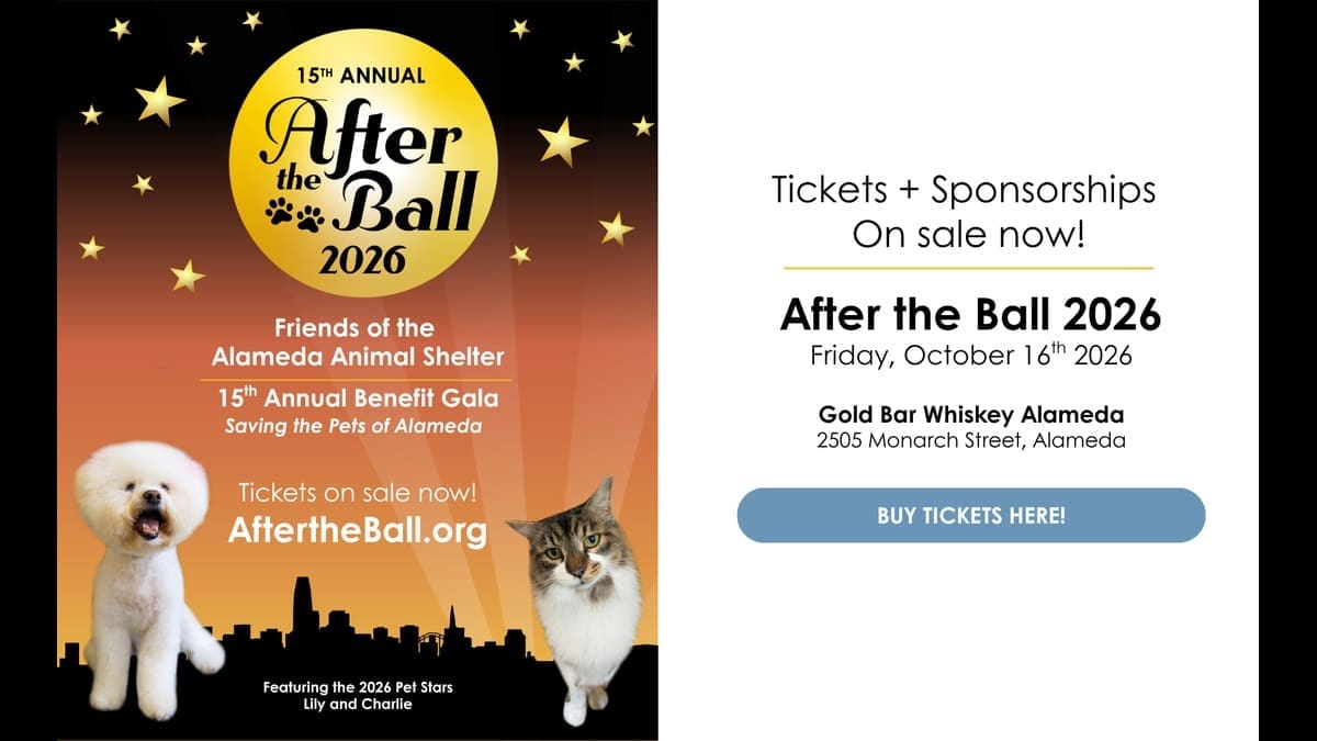 FAAS After the Ball 2026 benefit gala poster featuring Pet Stars Lily and Charlie