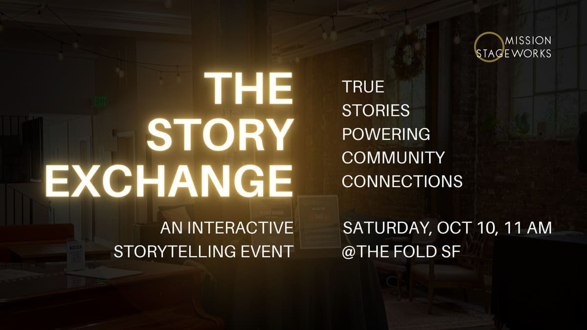 The Story Exchange: An Interactive Storytelling Event — submitted event image.