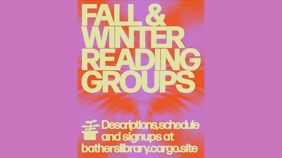 Madness and Civilization Reading Group @ Bathers Library — submitted event image.