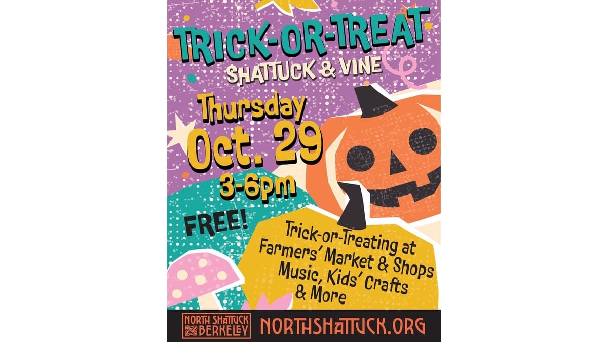 Trick-or-Treat in North Shattuck event poster