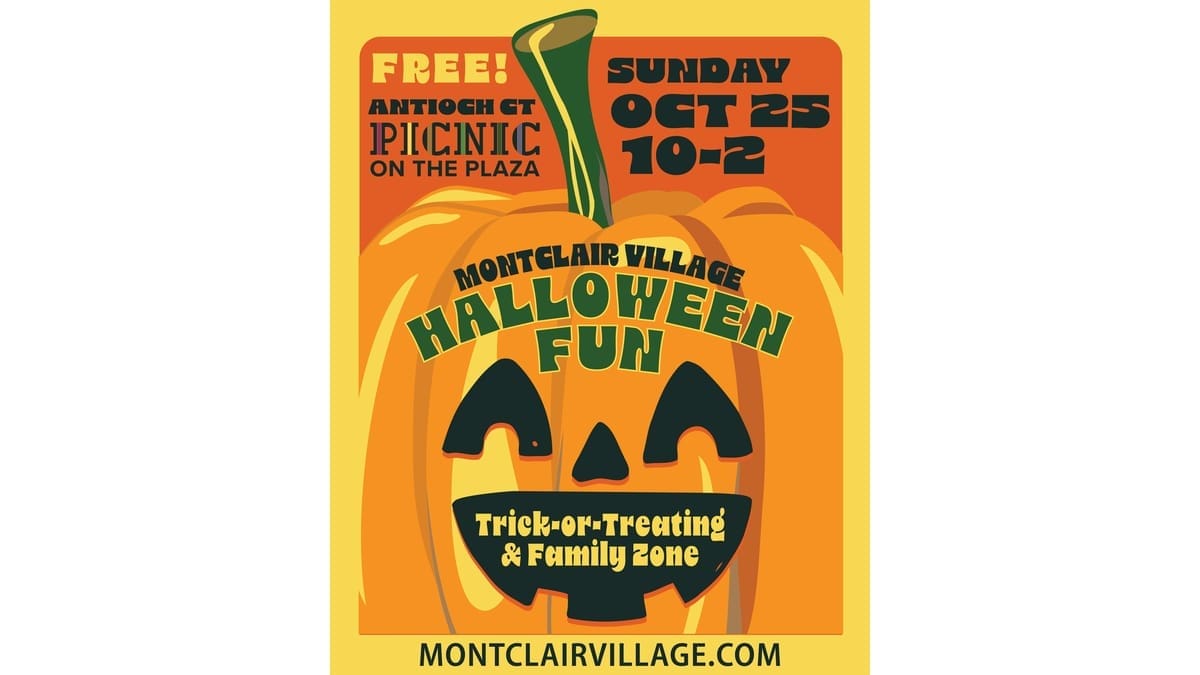 Halloween Fun in Montclair Village event poster