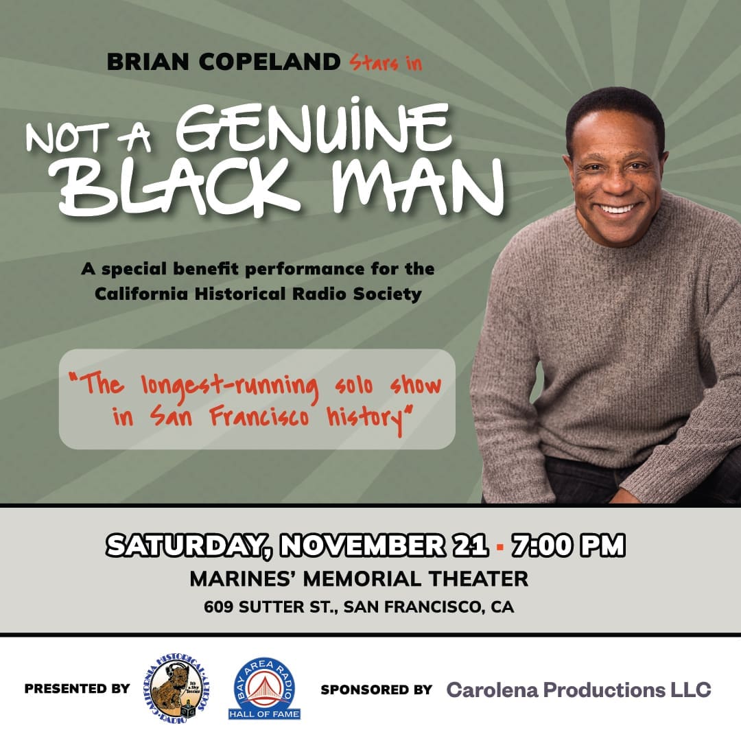 Complete submitted artwork for Brian Copeland in Not a Genuine Black Man.
